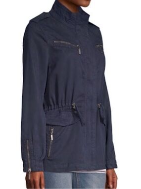 Max Jeans "Black Iris" Tencel Military Anorak Jacket - Small